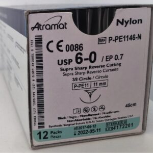 P-PE1146-N NYLON 6 - 0 | ETHILON | P697T | C - 12 | Marca: Atramat
