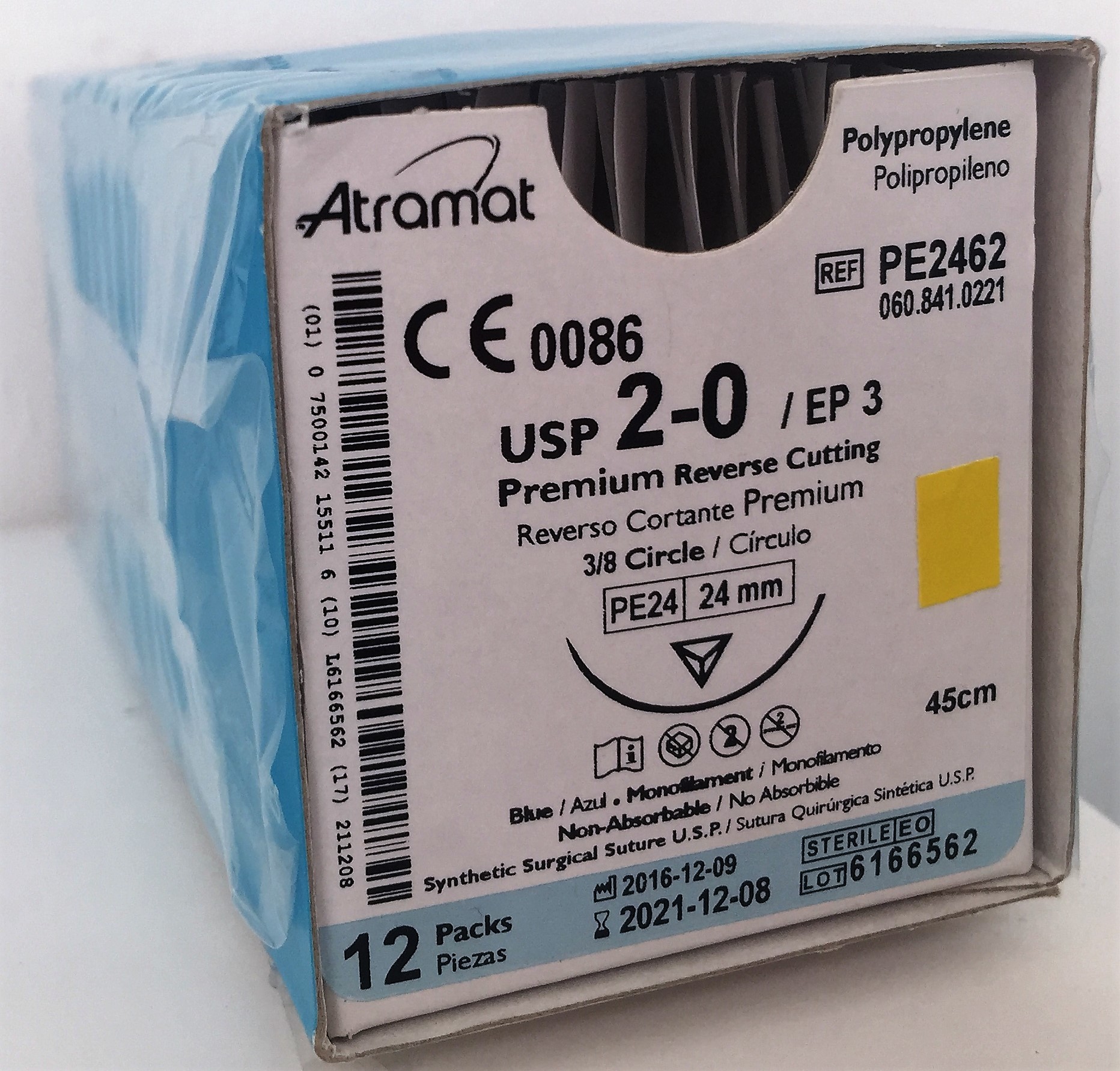 PE2462 POLIPROPILENO 2 - 0 | PROLENE | C - 12 | Marca: Atramat