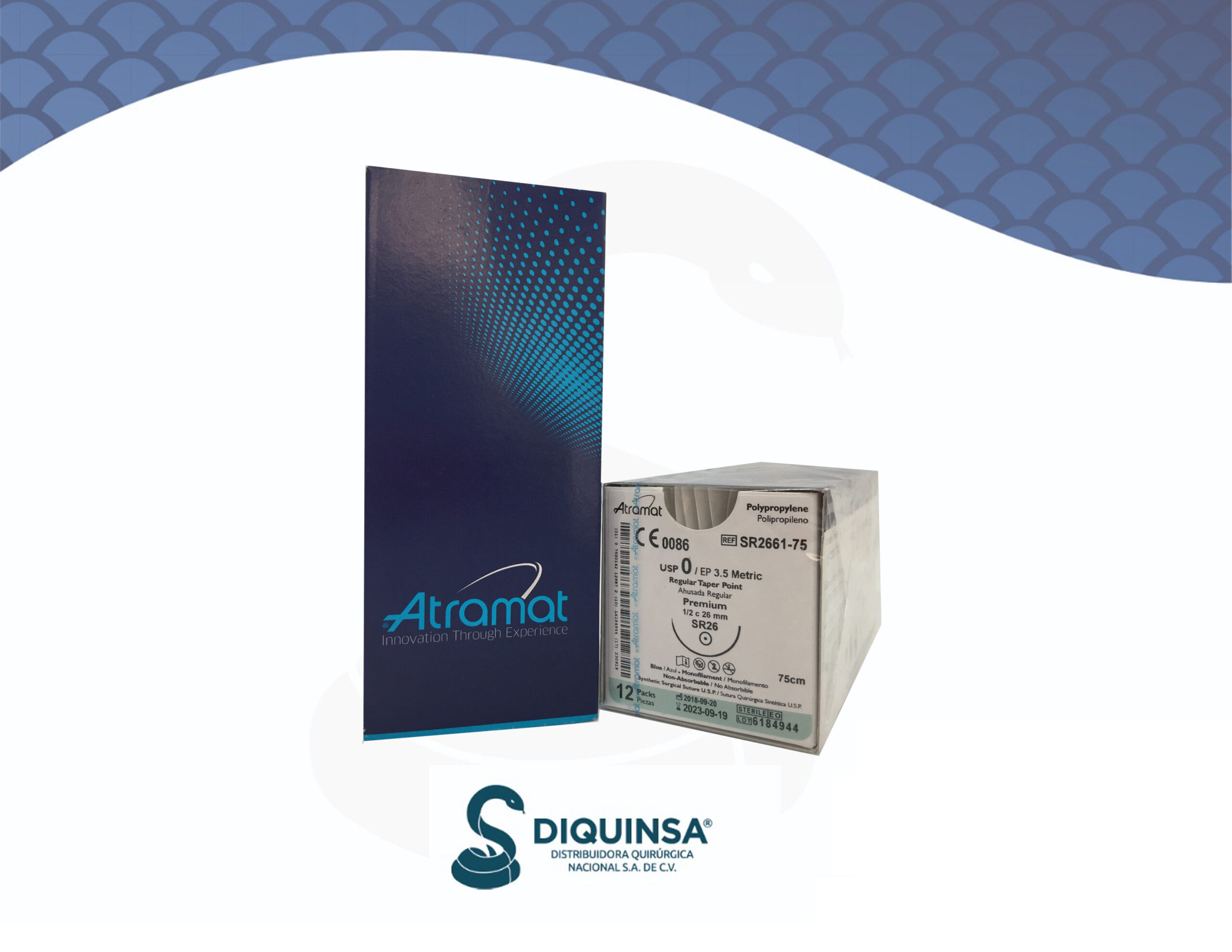 SR2661-75 POLIPROPILENO 0 | PROLENE | 8834T | C - 12 | Marca: Atramat