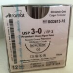 SR3613-75 CATGUT CROMICO 3 - 0 | G126T | C - 12 | Marca: Atramat
