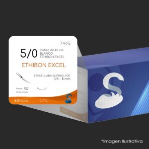 746G 5 - 0 | ETHIBON EXCEL | C - 12 | Marca: Ethicon
