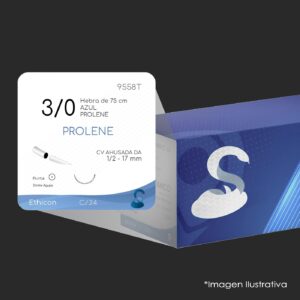 9558T 3 - 0 | PROLENE | C - 24 | Marca: Ethicon