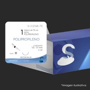 G-C3768-75 POLIPROPILENO 1 | 060.842.0527 | PROLENE | C - 12 | Marca: Atramat