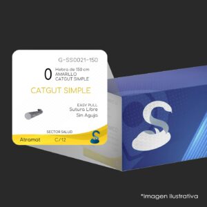 G-SS0021-150 CATGUT SIMPLE 0 | 060.841.7317 | C - 12 | Marca: Atramat