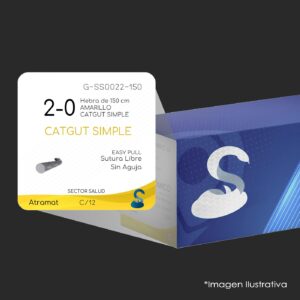 G-SS0022-150 CATGUT SIMPLE 2-0 | 060.841.4231 | C - 12 | Marca: Atramat