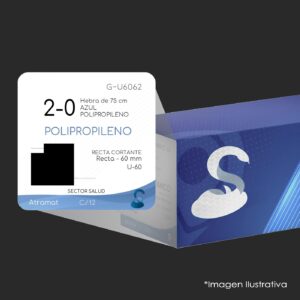 G-U6062 POLIPROPILENO 2-0 | 060.841.0981 | PROLENE | C - 12 | Marca: Atramat