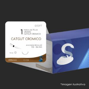 G129T 1 | CATGUT CROMICO | C - 24 | Marca: Ethicon