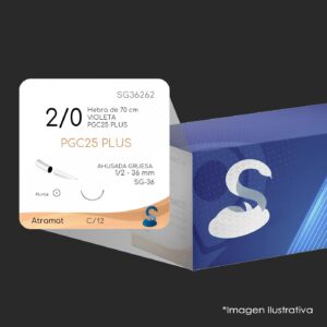 SG36262 PGC25 PLUS 2 - 0 | MONOCRYL PLUS | MCP339H | C - 12 | Marca: Atramat