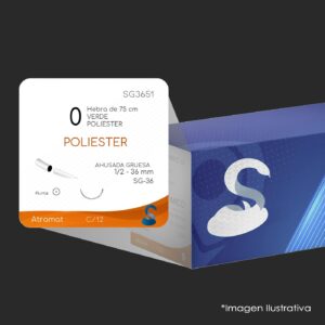 SG3651 POLIESTER 0 | ETHIBON EXCEL | C - 12 | Marca: Atramat