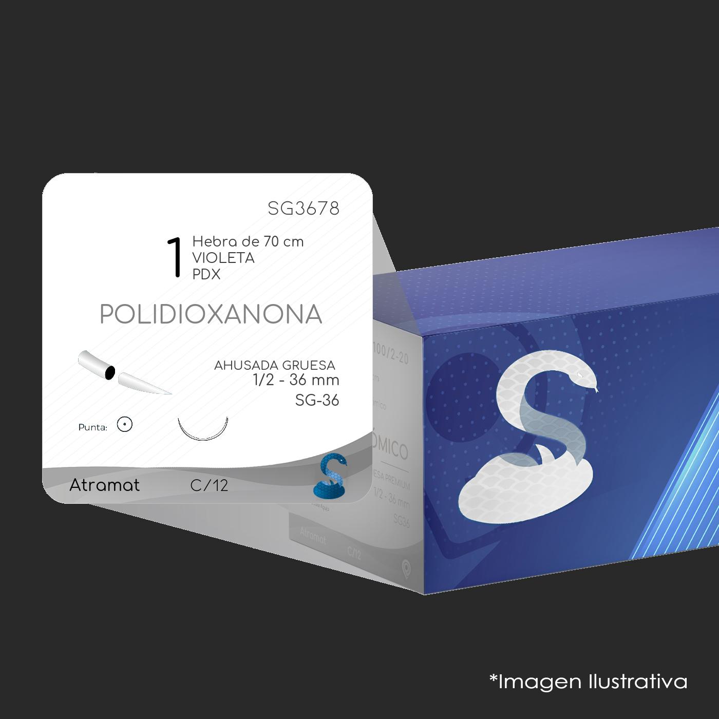 SG3678 POLIDIOXANONA 1 | PDS II | Z341H | C - 12 | Marca: Atramat
