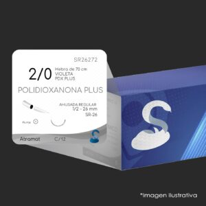 SR26272 POLIDIOXANONA PLUS 2 - 0 | PDS II PLUS | PDP317H | C - 12 | Marca: Atramat